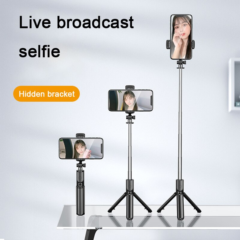 Sans fil Bluetooth Selfie bâton trépied poche monopode obturateur à distance Selfie extensible pliable pour Xiaomi Huawei téléphone
