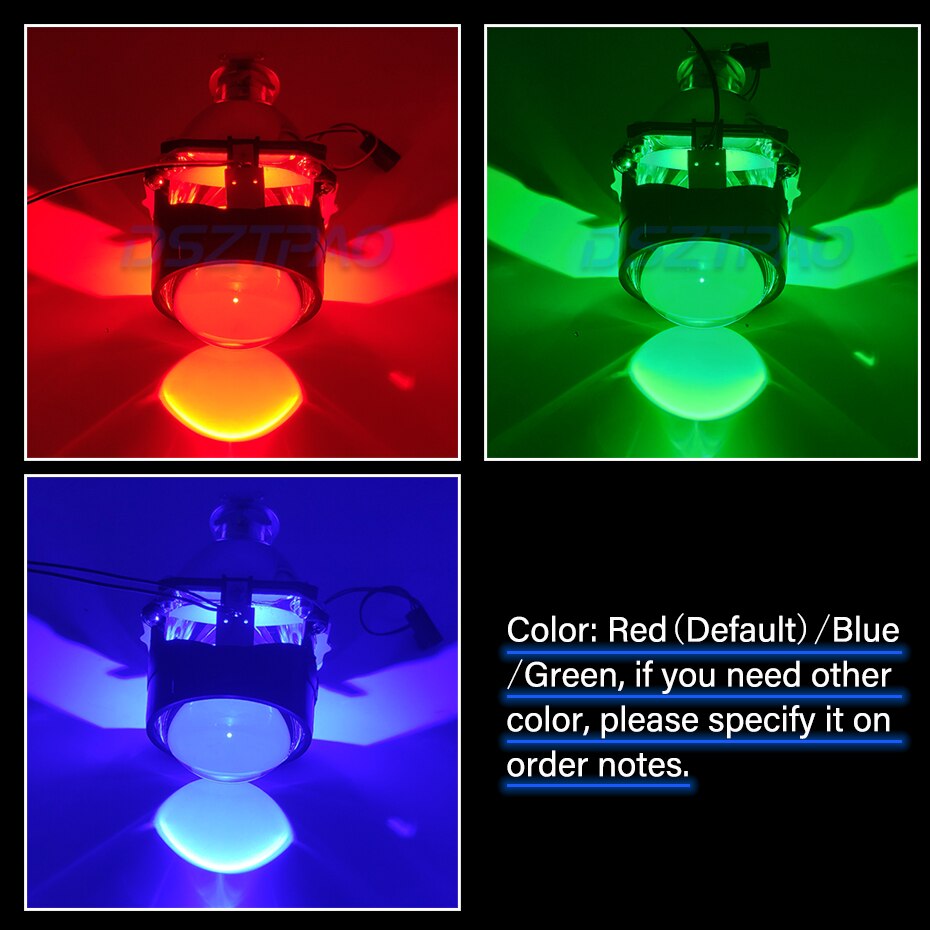 LED Dämon Augen Teufel böse Auge DRL Licht Für 2,5 3,0 Hella 3R G5 Projektor Scheinwerfer Linsen verrotten Blau grün Auto Styling