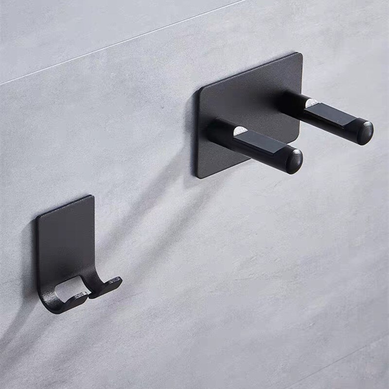 Badkamer Planken Zwart/Zilver Haardroger Rack Wandmontage Opbergrek Badkamer Plank Voor Dyson Supersonic Föhn Houder: B