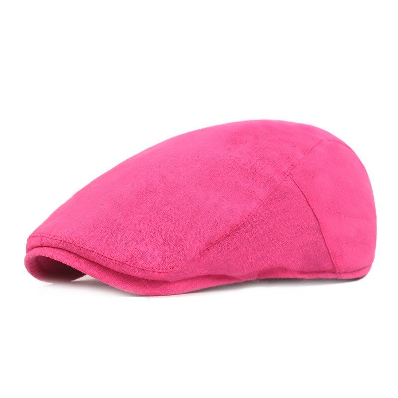 Peaky Blinders-boina clásica de verano para mujer, gorro deportivo francés, color amarillo sólido, plano, para otoño: Red
