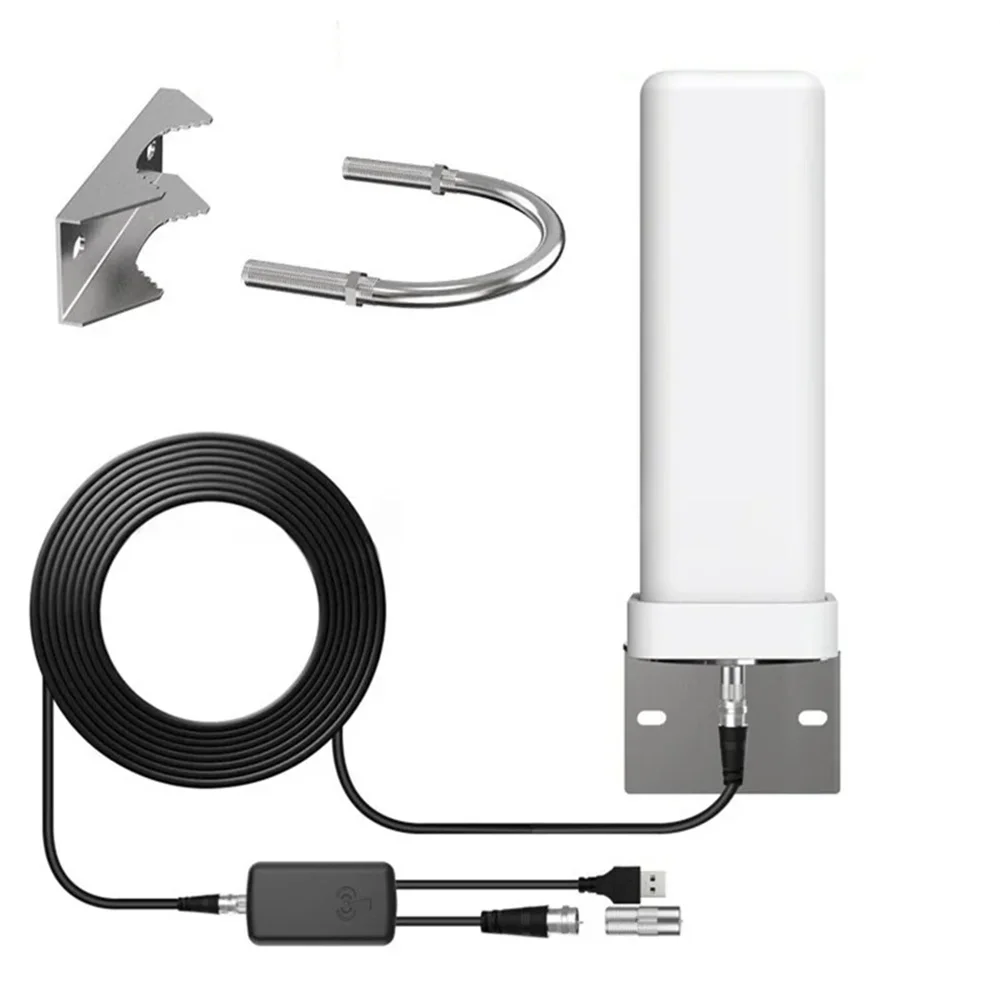 HD signal receiver Outdoor digital TV antenna indoor DTMB rural old household 4K 1080p ATSC with amplifier accessori: Default Title