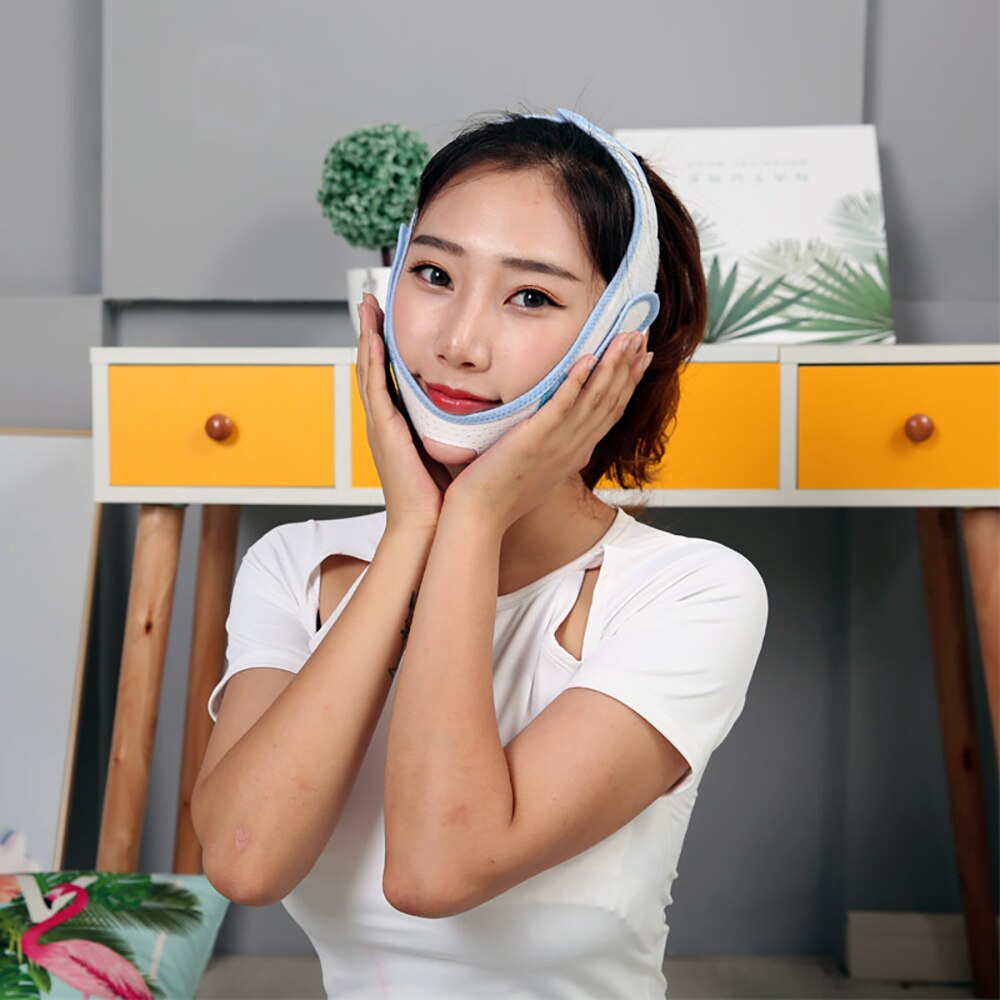 Élastique Double menton réducteur visage minceur sangle v-line Up visage levage pansement Facial Anti-rides sangle soins du visage mince outils: 2