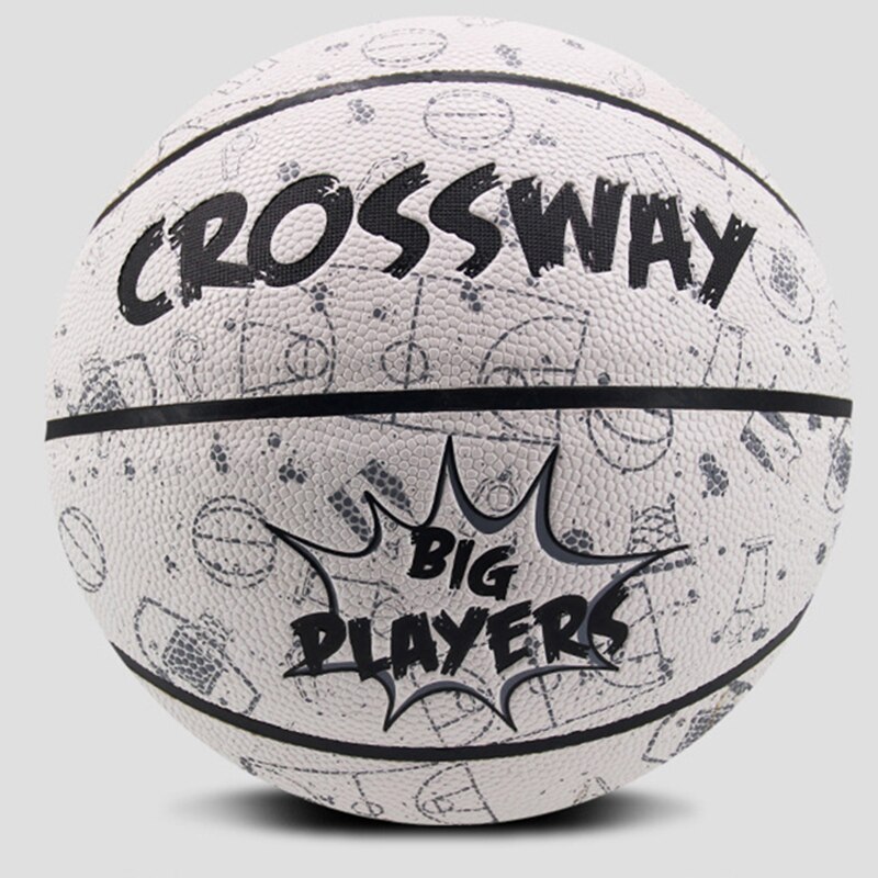 CROSSWAY Streetball Outdoor Indoor Size 7/6/5 PU Leather Basketball Ball Training Basket Ball Basketball Net outdoor sport ball