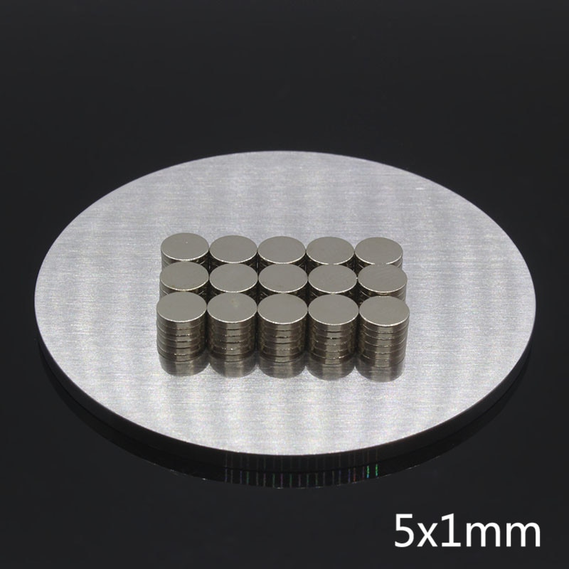 200 pcs Lot Small Neodymium Magnets Thin Disk N35 Craft Refrigerator Diy Rare Earth Magnetic Materials 5 mm Diameter x 1 mm