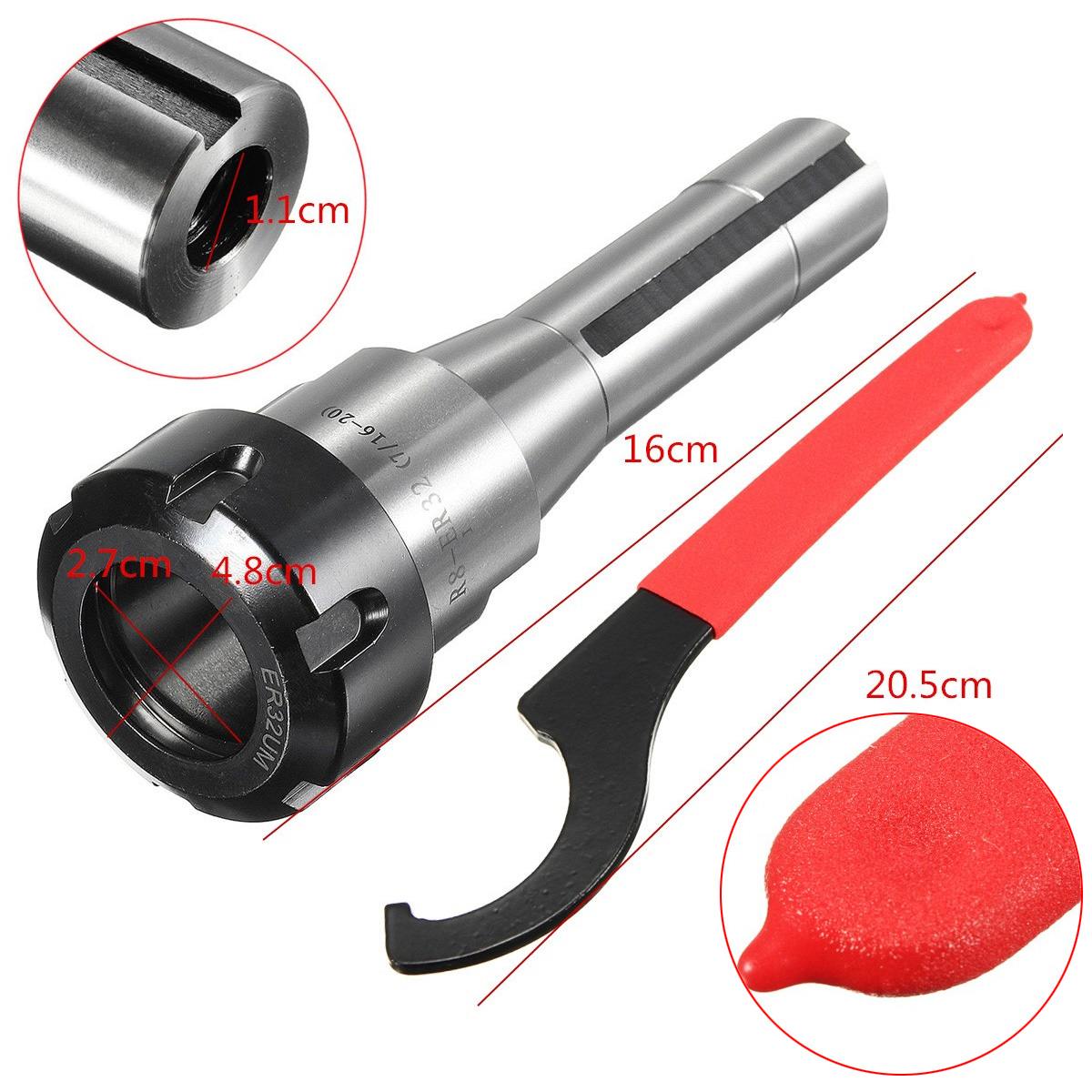Precision R8 Spindle ER32 Milling Collet Chuck Holder Fixed CNC Millling Lathe Tool Holder