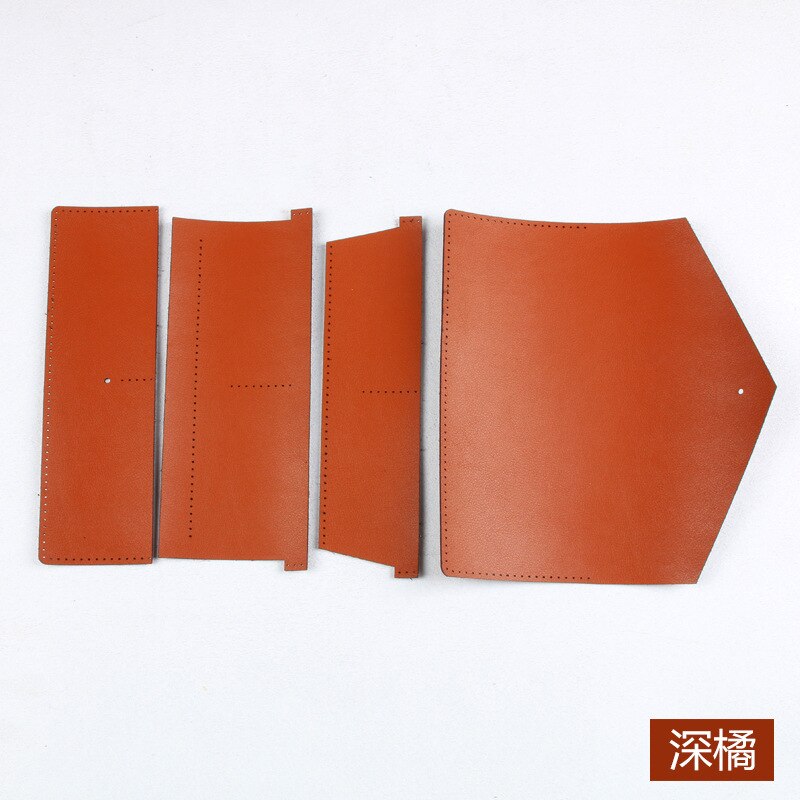 Sac à main en cuir pour bricolage | long portefeuille pour marchandises en cuir, sac en matériel semi-fini production artistique feuille de cuir: Dark orange