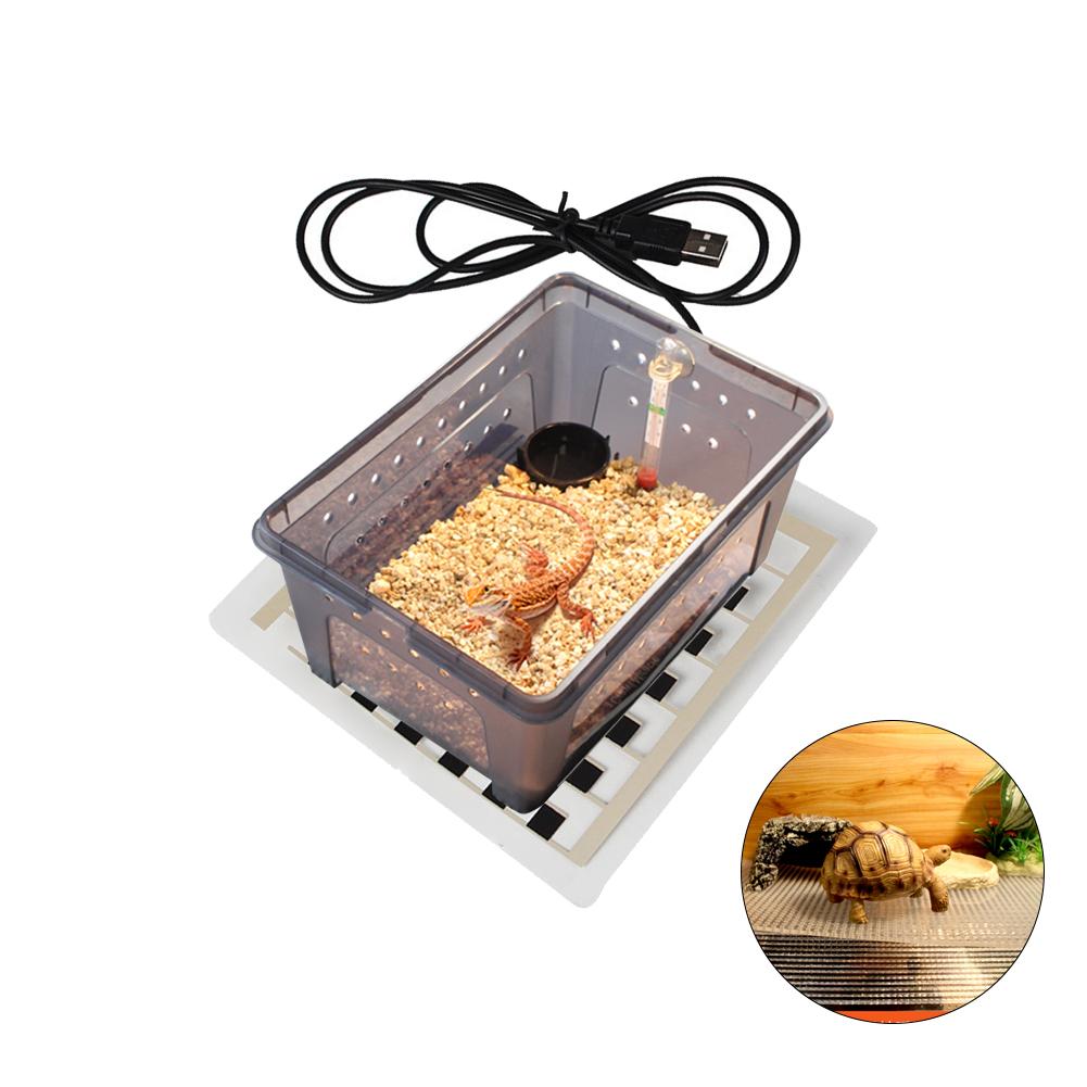 Reptile Heating Pad Climbing Pet Snake Lizard Heating Film Plate Insulation Thermostat For Home Pet Care Supplies