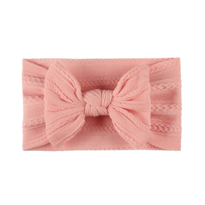 1Pcs Floral Bows Baby Headband Dot Bowknot Hairband Baby Girl Headbands nylon chiffon Kids Hair Band Girls Hair Accessories: 08