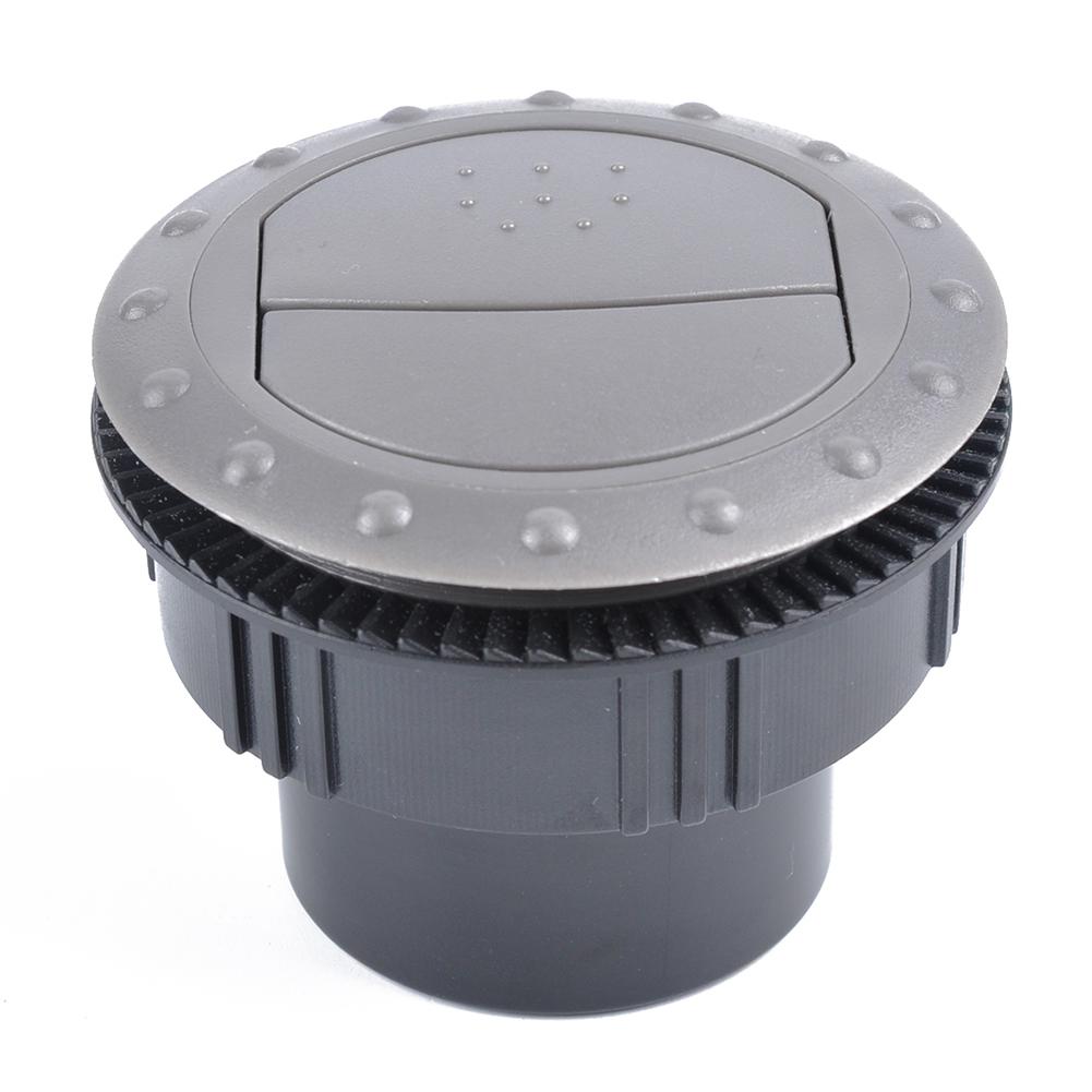 Salida de aire giratoria para coche, salida de aire redonda para Interior de coche, RV, ATV, A/C, salida de aire acondicionado Universal, piezas de repuesto: Gray