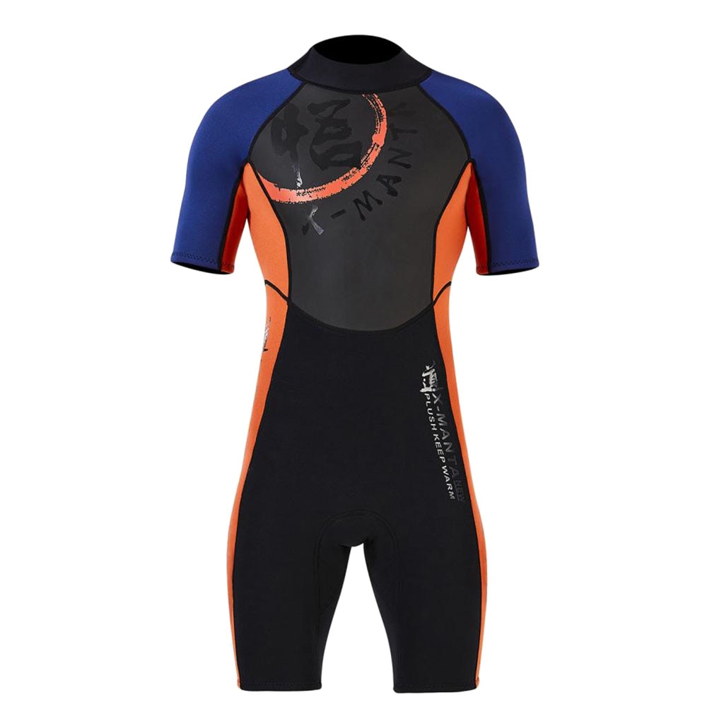 3 Mm Neopreen Mannen Korte Mouw Wetsuits Duiken Snorkelen Surfen Wetsuits Voor Water Sport