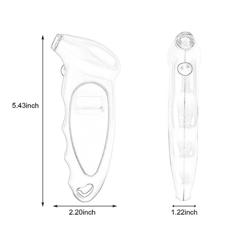 Car High Precision Car Tire Pressure Gauge Liquid Crystal Display Barometer Electronic Digital Tire Pressure Gauge