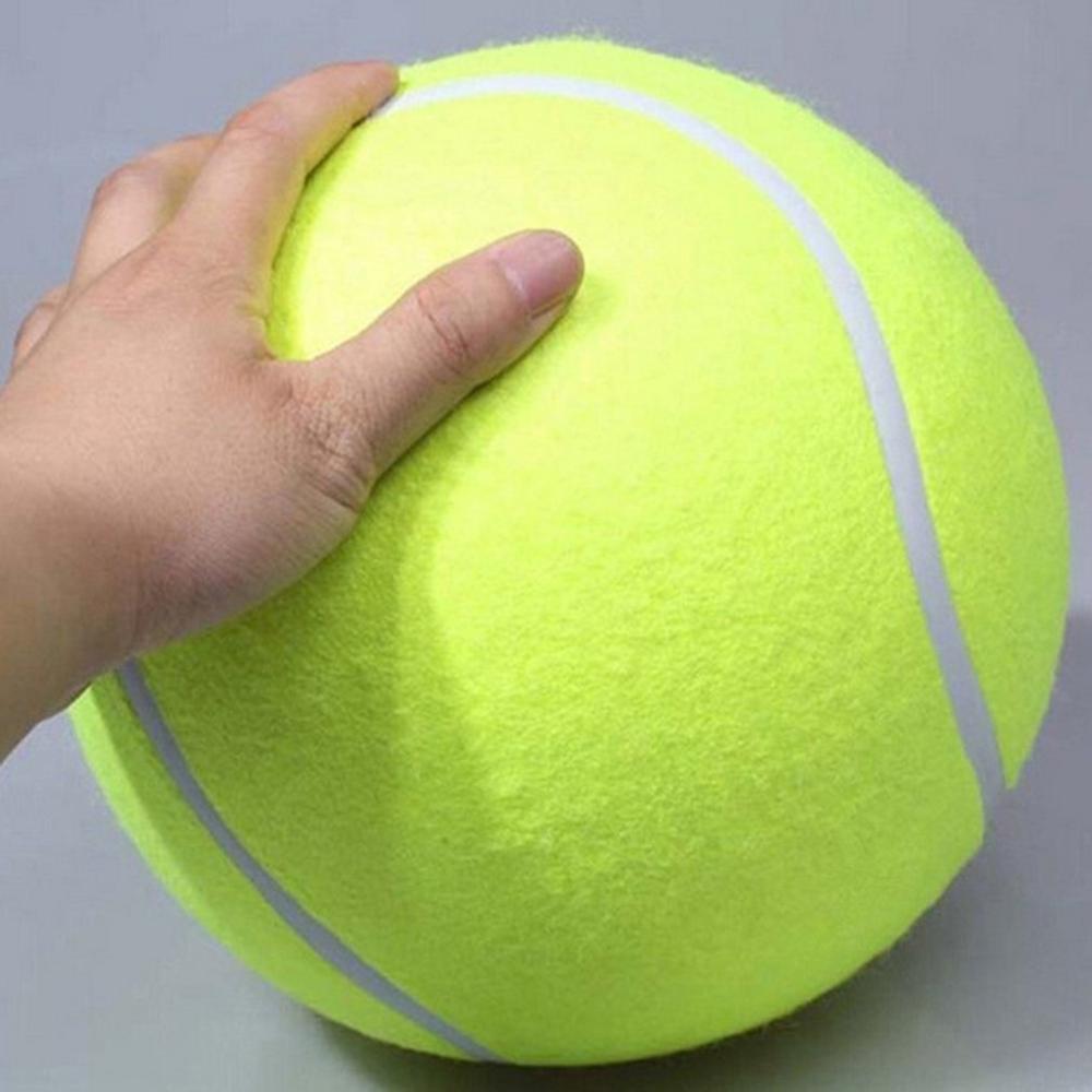 24cm/9.5 tum stor gigantisk husdjurshund tennisboll husdjurssport utomhusspel tennisboll hund tugga leksak husdjur tillbehör