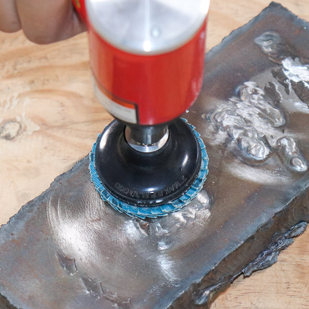 Disco de aleta de 50mm, disco de pulido de 2 ", herramienta rotativa de cambio rápido para eliminación de óxido de Metal, limpieza de pintura abrasiva de madera, 2/10 Uds.