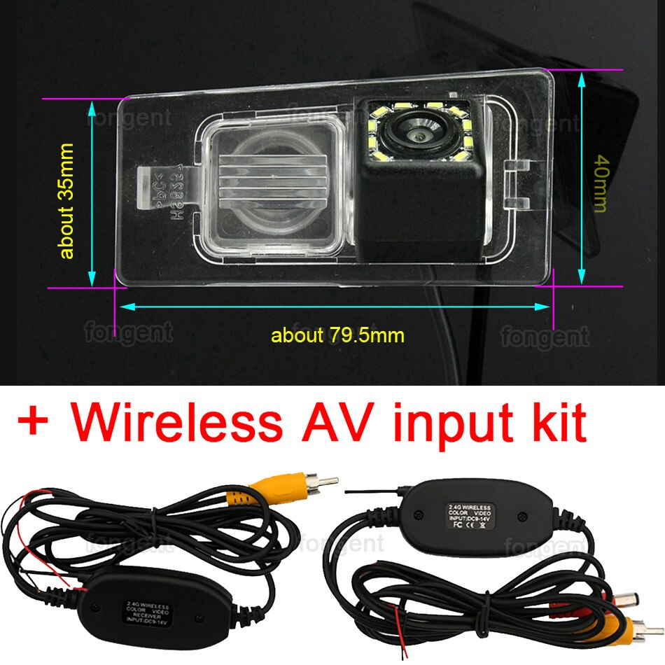 Para Kia Ceed SW. , , , , , , vista trasera de coche vehículo inversa inalámbrica cámara de aparcamiento de vehículos Accesorios: 12led Wireless