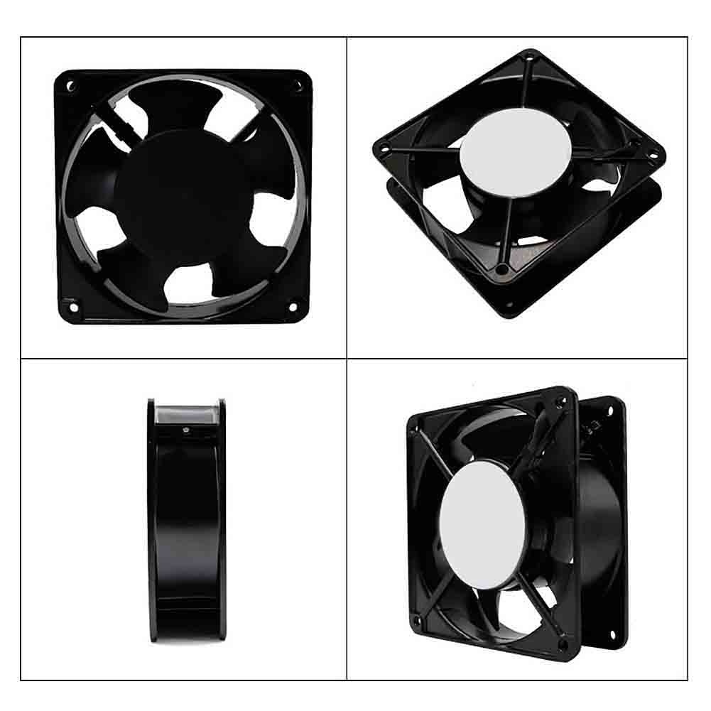 Dp200a 220v 5 blade køleventilatorer kuglelejer køleventilator støjsvag køleventilator heatsink radiator køkken køleværktøj