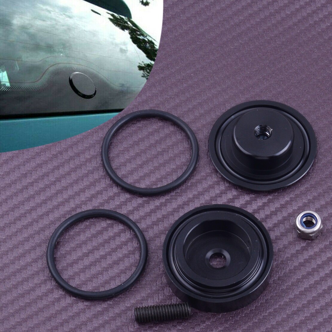 1 Set Car Rear Wiper Delete Bung Block Off Plug Cap Cover Grommet Black Fit for VW Golf MK4 MK5 MK6 MK7 GTI TDI GT R32 -1997