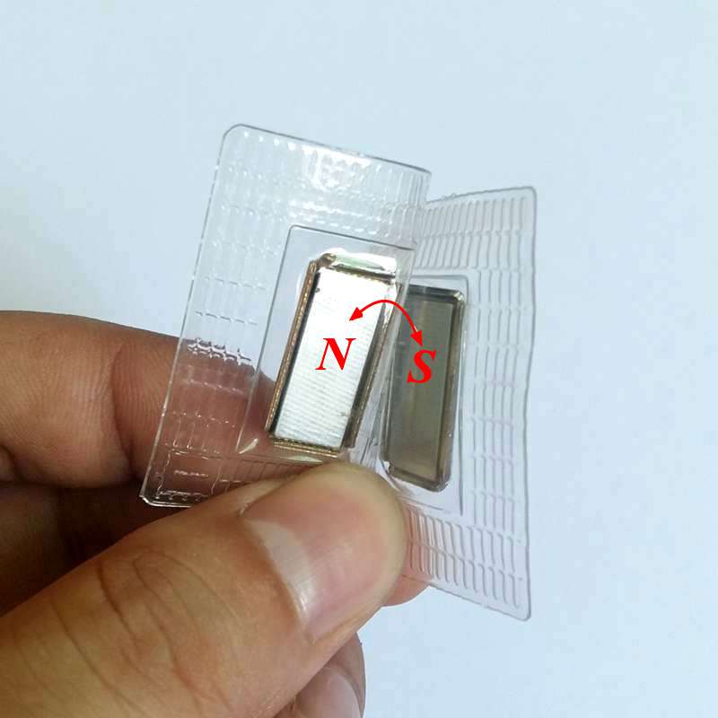 4/10 Stks/pak 10*20Mm Rechthoek Verborgen Metalen Magnetische Knop Snap Magneet Sluiting Handtas Sluiting Button Voor overjas Bag Garment