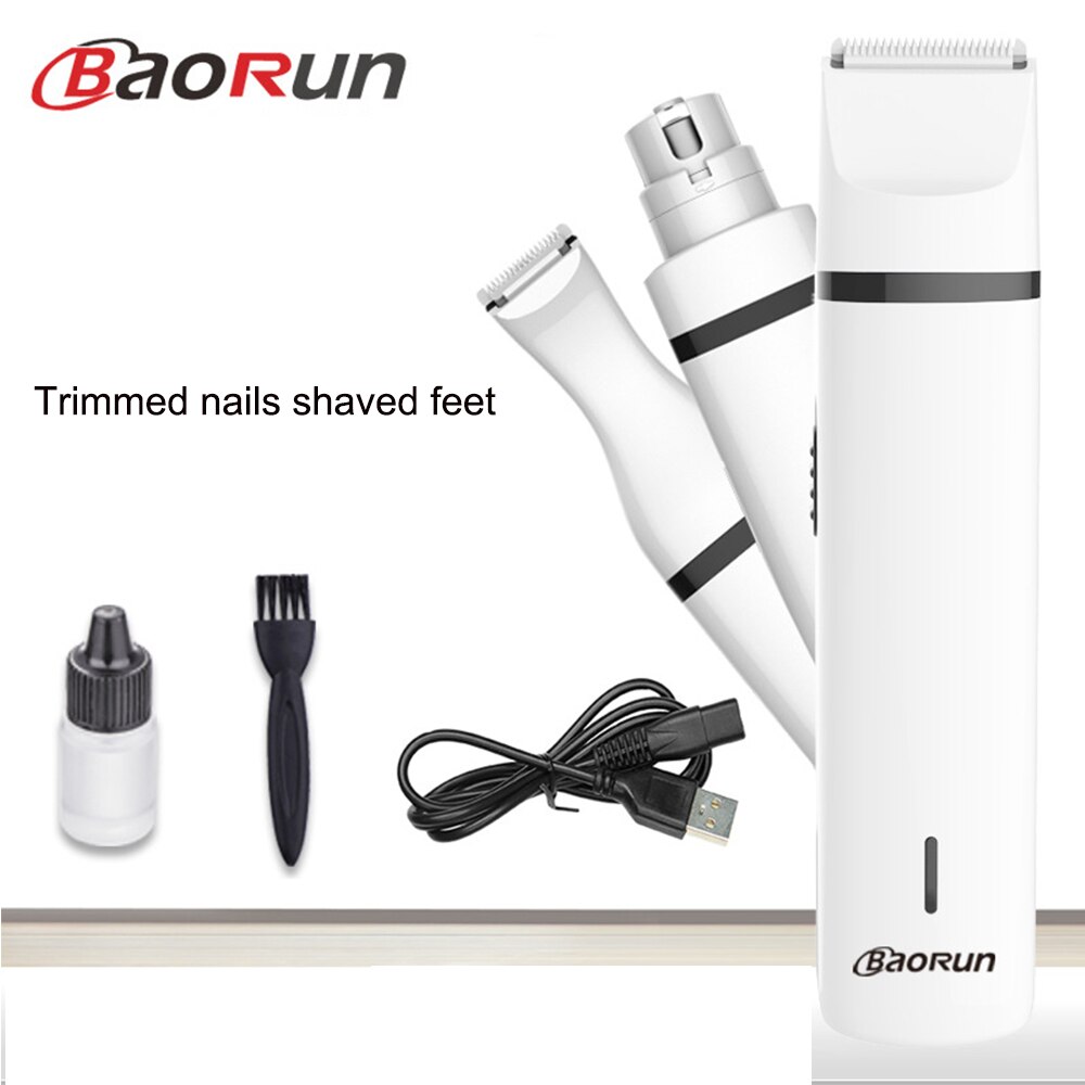 Bao Run N5 chien électrique griffe ongles outil de toilettage pour animaux de compagnie ongles pattes meuleuse Clipper Auto pédicure dispositifs pour chiens et chats