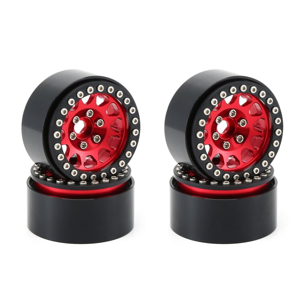 4PCS 1.9 Metal Beadlock Wheel Rim for 1:10 RC Crawler Traxxas Hsp Redcat Rc4wd Tamiya Axial Scx10 D90 Hpi Tire Accessories