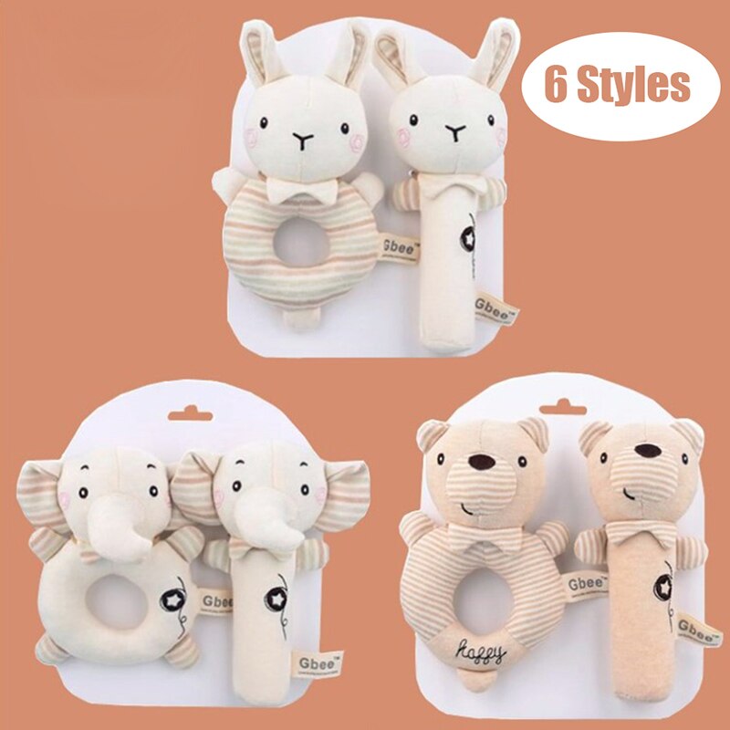 1Pc Baby Rasseln Weiche Karikatur Nette Plüsch Ebene Rasseln Spielzeug Art Pädagogisches Handbells Weiche Kleinkind Baby Komfort Spielzeug