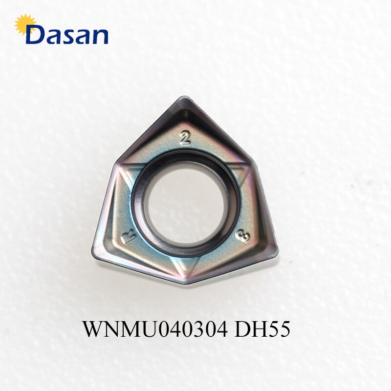 WNMU080608 WNMU040304 carbure Inserts outil de coupe, lames de couteau, tour, visage, outils de coupe, Machine pour l&#39;acier Al MFWN90: WNMU040304-DH55