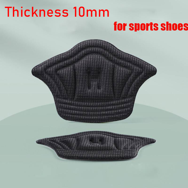 Brioche-almohadilla para zapatos de 2 piezas, almohadillas de cojín para el talón, plantillas antidesgaste ajustables para zapatos deportivos: Oro