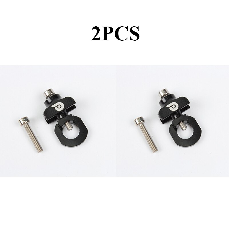 1/2pc Bicycle Chain Adjuster Tensioner Fastener Aluminum Alloy Bolt for BMX Fixie Bike Single Speed Bicycle Bolt Screw Bike Part: 2pc black