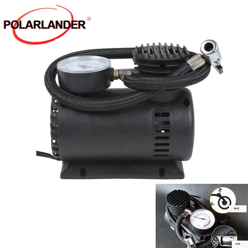 Mini Air Compressor Pump car pump Car Tyre Air Compressor with 3 Pneumatic Nozzle 12V 90W 300 PSI car inflator