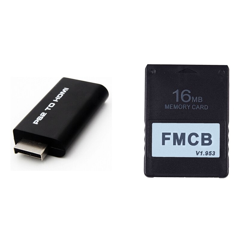 PS2 Naar Hdmi Video Converter Av Adapter Met 3.5Mm Audio-uitgang Met Fmcb Gratis Mcboot Kaart V1.953