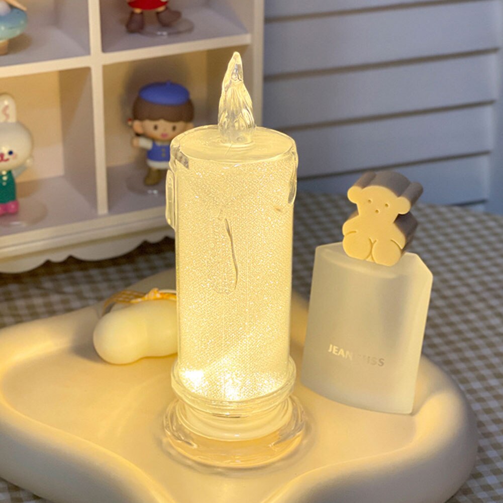 Photo studio flameless led light simulation candle electronic lamp photo backdrop props party lights home decoration