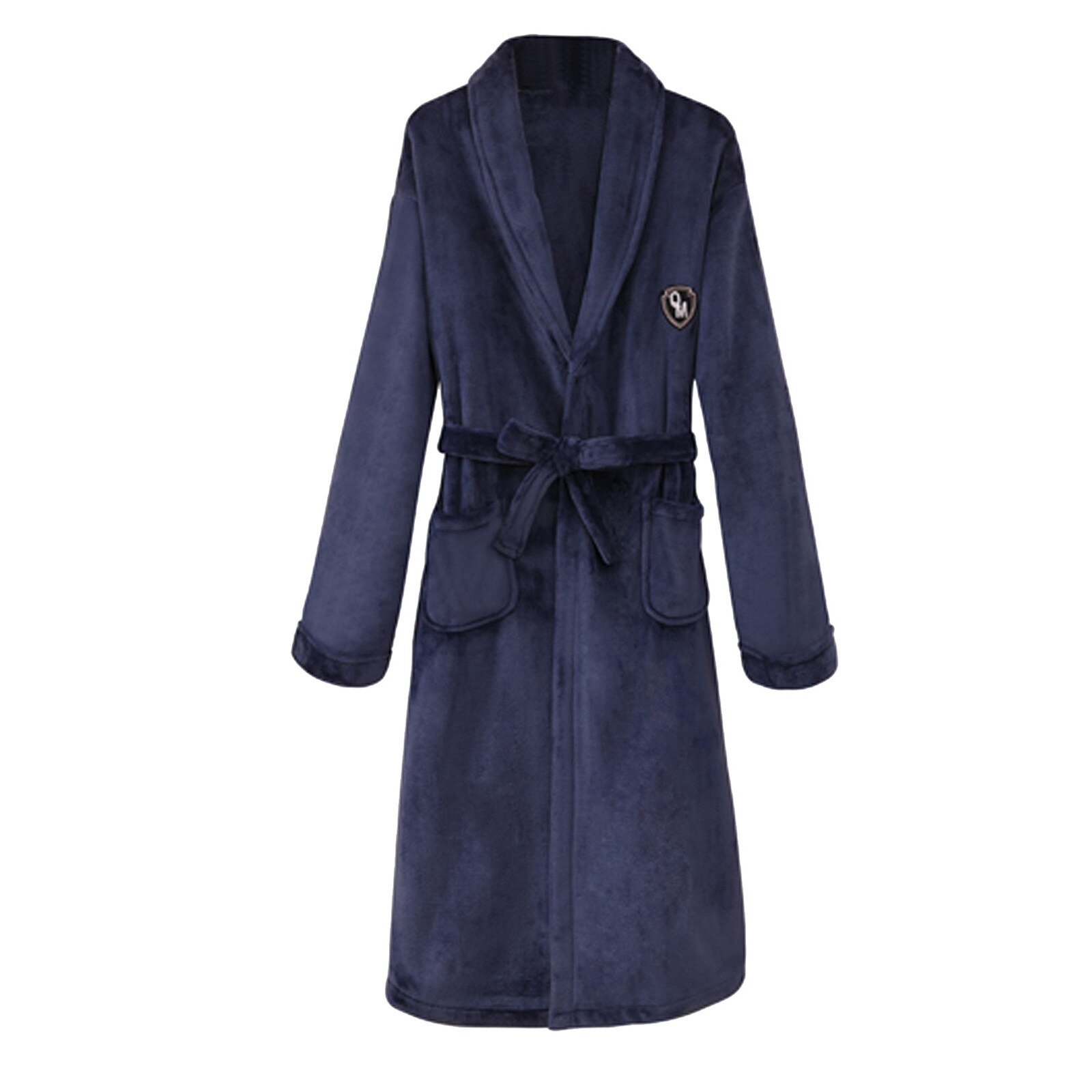 Winter Gewaden Voor Vrouwen Mannen Verlengd Coralline Badjas Lange Mouwen Gewaad Flanellen Kimono Badjas Badjassen Nachtkleding