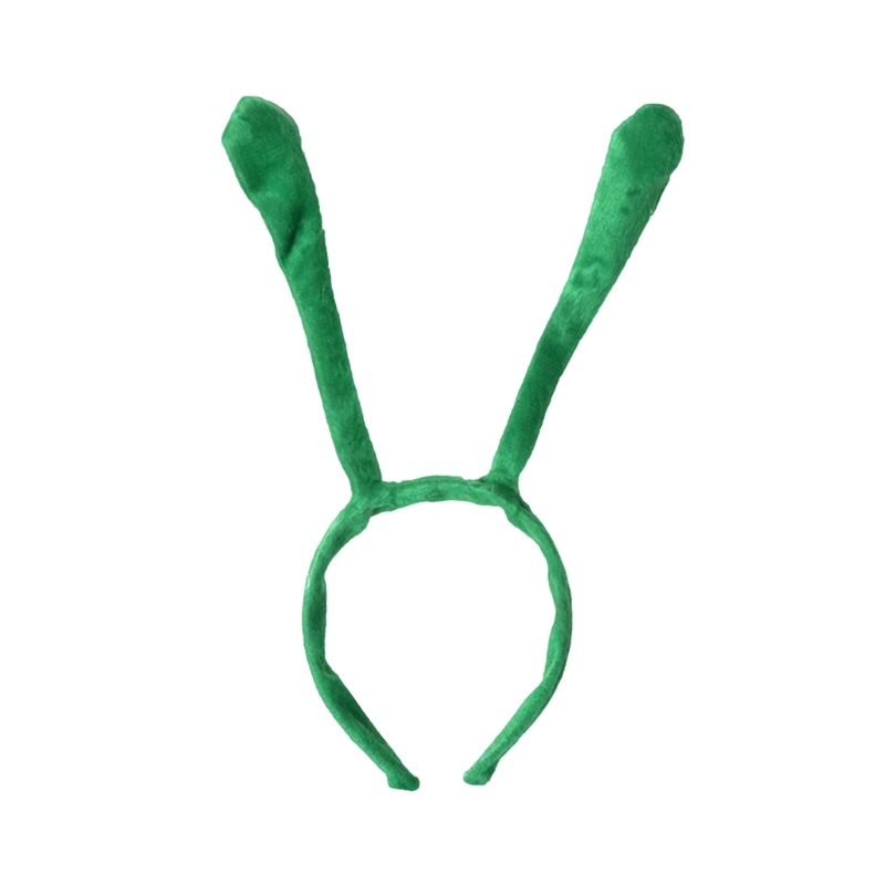Bee Antenna Shape Headband Woman Students Cosplay Cartoon Hairband Bee Antenna Headbands Plush Childrens Day Hair Hoop: green
