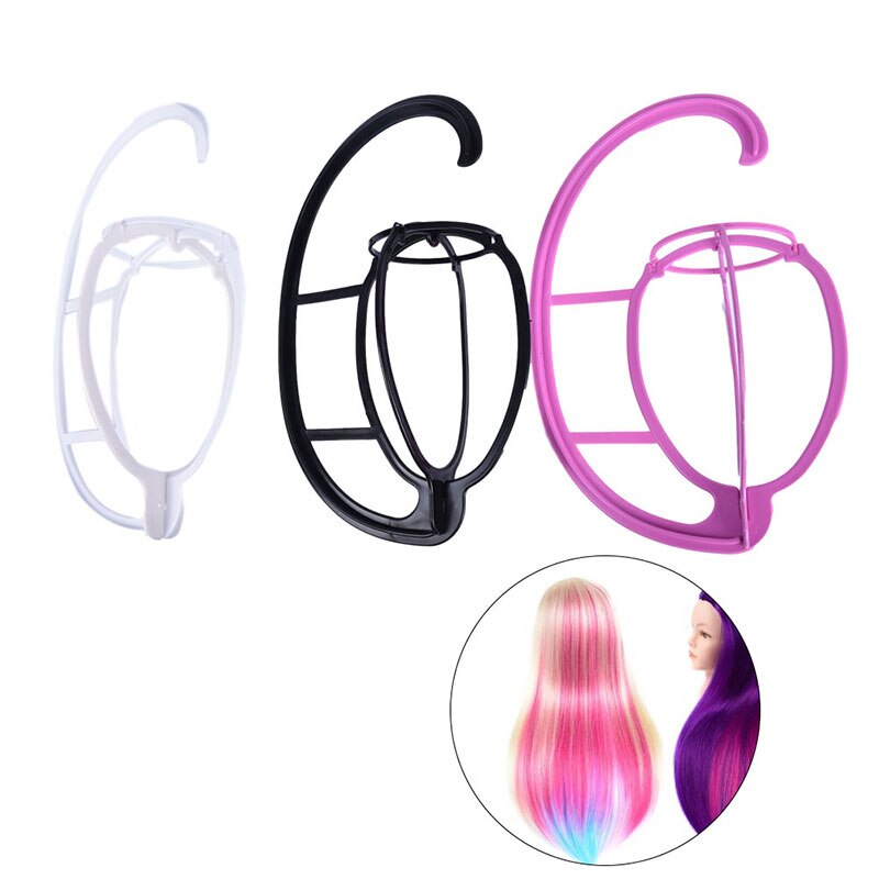 Hanging Wig Stand Portable Plastic DIY Hats Hanger Detachable Display Hair Dryer Holder Tool For Long & Short Wigs