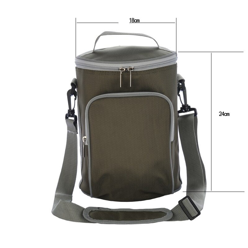 6L thermische lunch tas picknick box thermos vat vorm koeltas ice pack blikjes houder voedsel dranken wijn geïsoleerde carrier cool bag