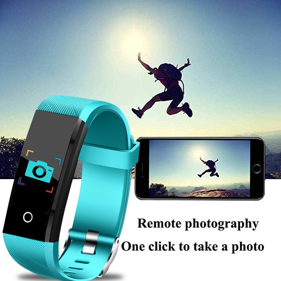 Smart Bracelet Watch LED Color Large Display Heart Rate Sphygmomanometer Fitness Tracker Sports Watch Smart Wristband