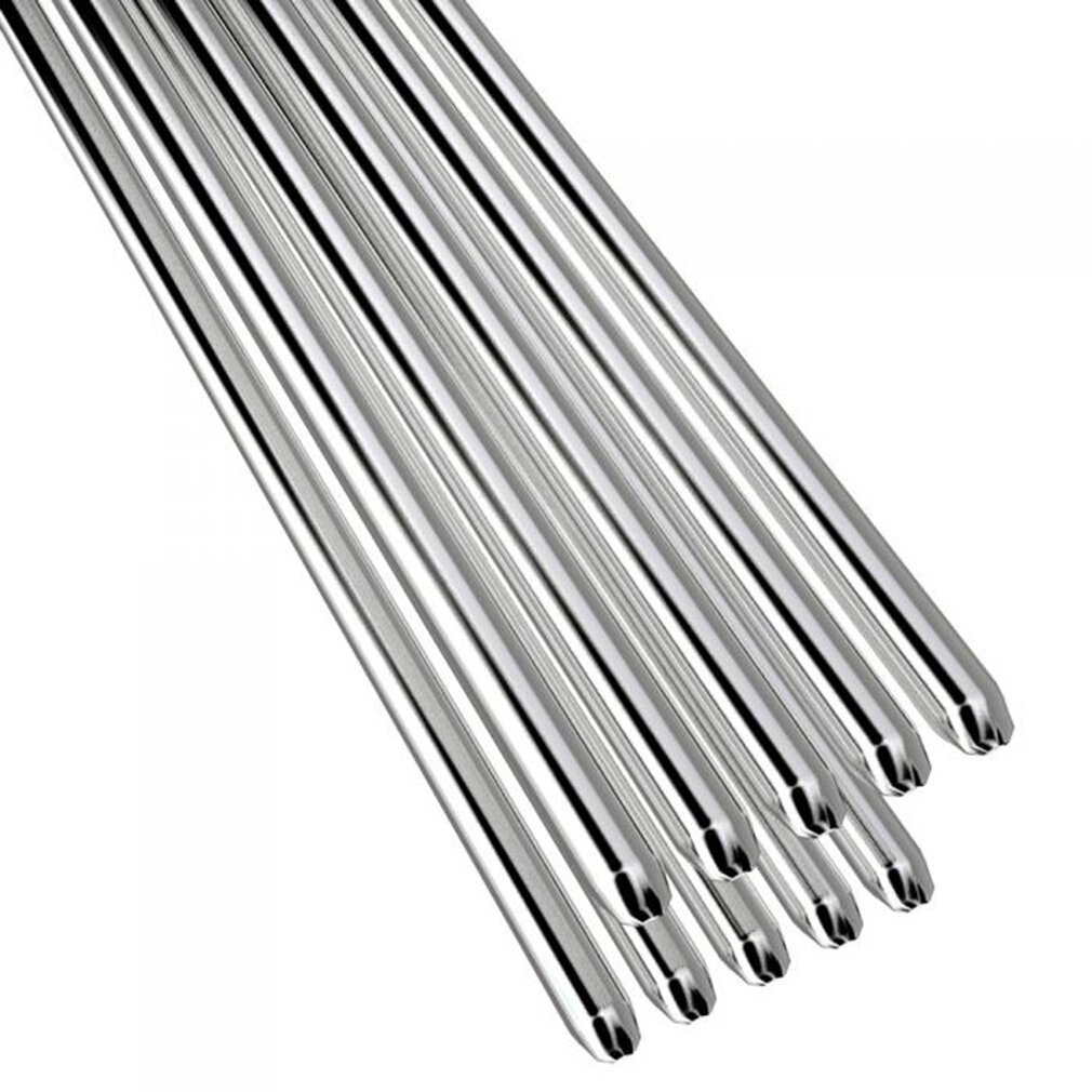 PYouo Schweißstäbe 2 Mm Aluminium-Magnesium – 10 Stück, Niedriger Schmelzpunkt, Für Kupfer, Alu, Eisen, Edelstahl