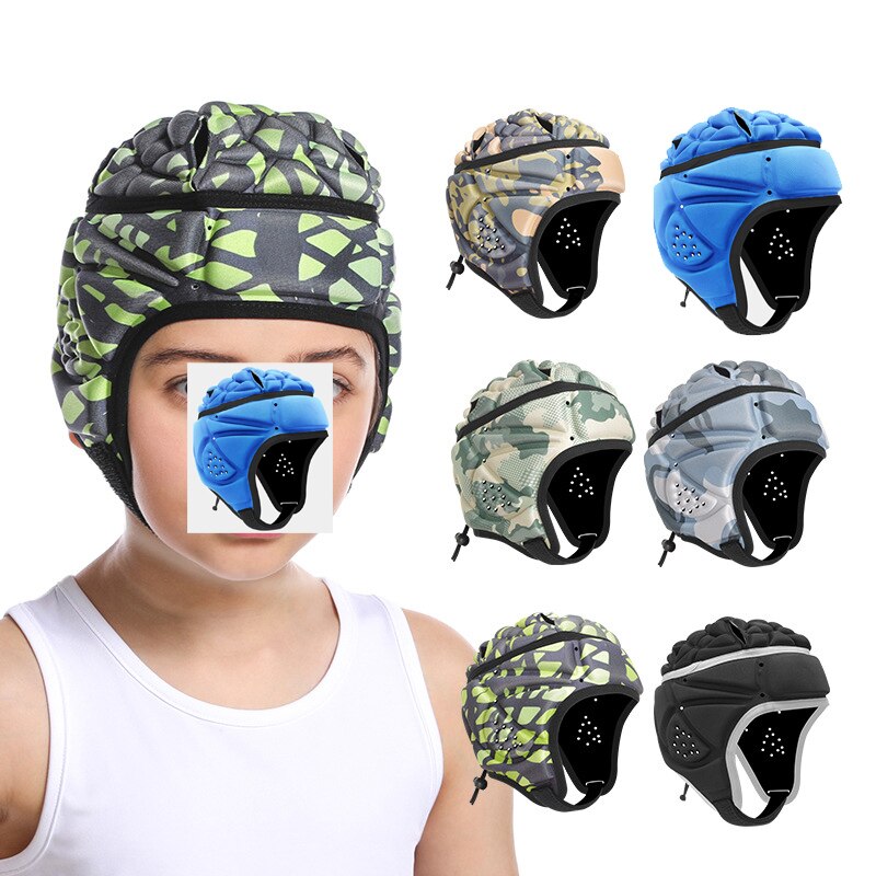 Youth and kids Air Rugby Headguards, Soft Helmet Scrum Cap, 7v7 Flag Football Headgear 
