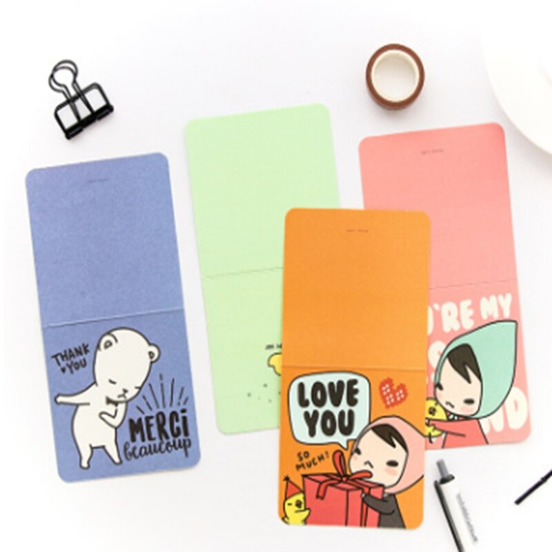 Miniature Cartoon Small Card Greeting Card Girl Blessing Valentine Tanabata Festival Invitation Birthday Card