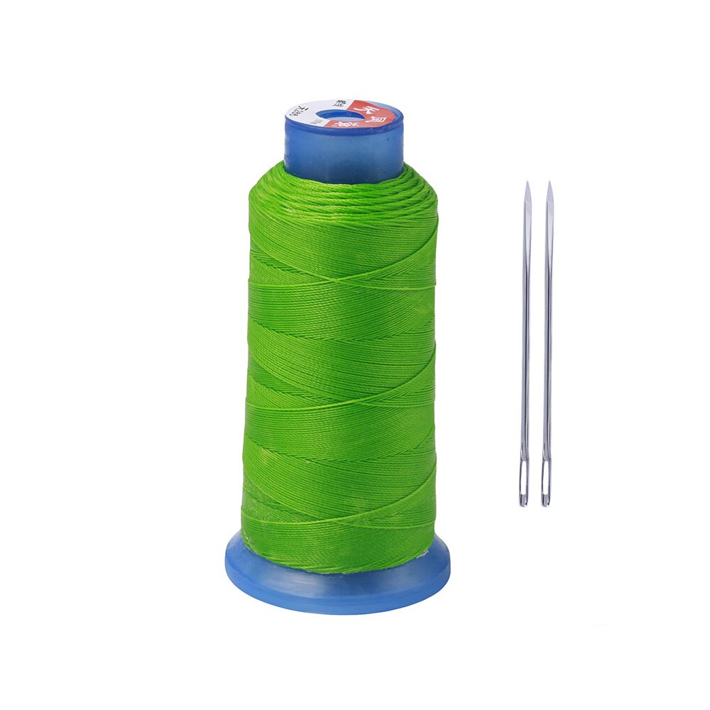 Round Waxed Thread Waxed Hand Leather Stitching Cord Sewing Circular 500D Wax Line 0.55mm Polyester Hand Leather Needles: F