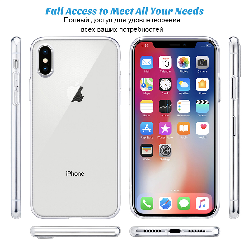 Klare Silikonhülle für iPhone X Hülle iPhone XR Hülle Soft TUP Rückseite für iPhone 7 8 6 Plus 5 SE 11 12 13 Pro Max Handyhülle