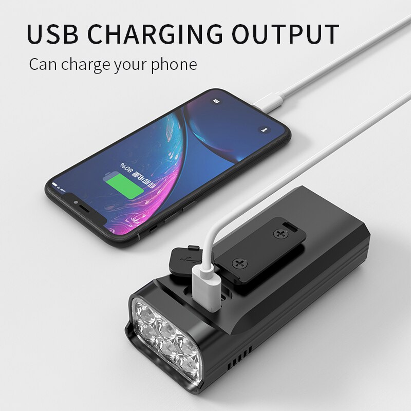 Trlife tehokas 6 t 6 polkupyörän valo usb ladattava 5000 lumenia kirkkain pyörän valo mtb taskulamppu etulamppu virtapankina