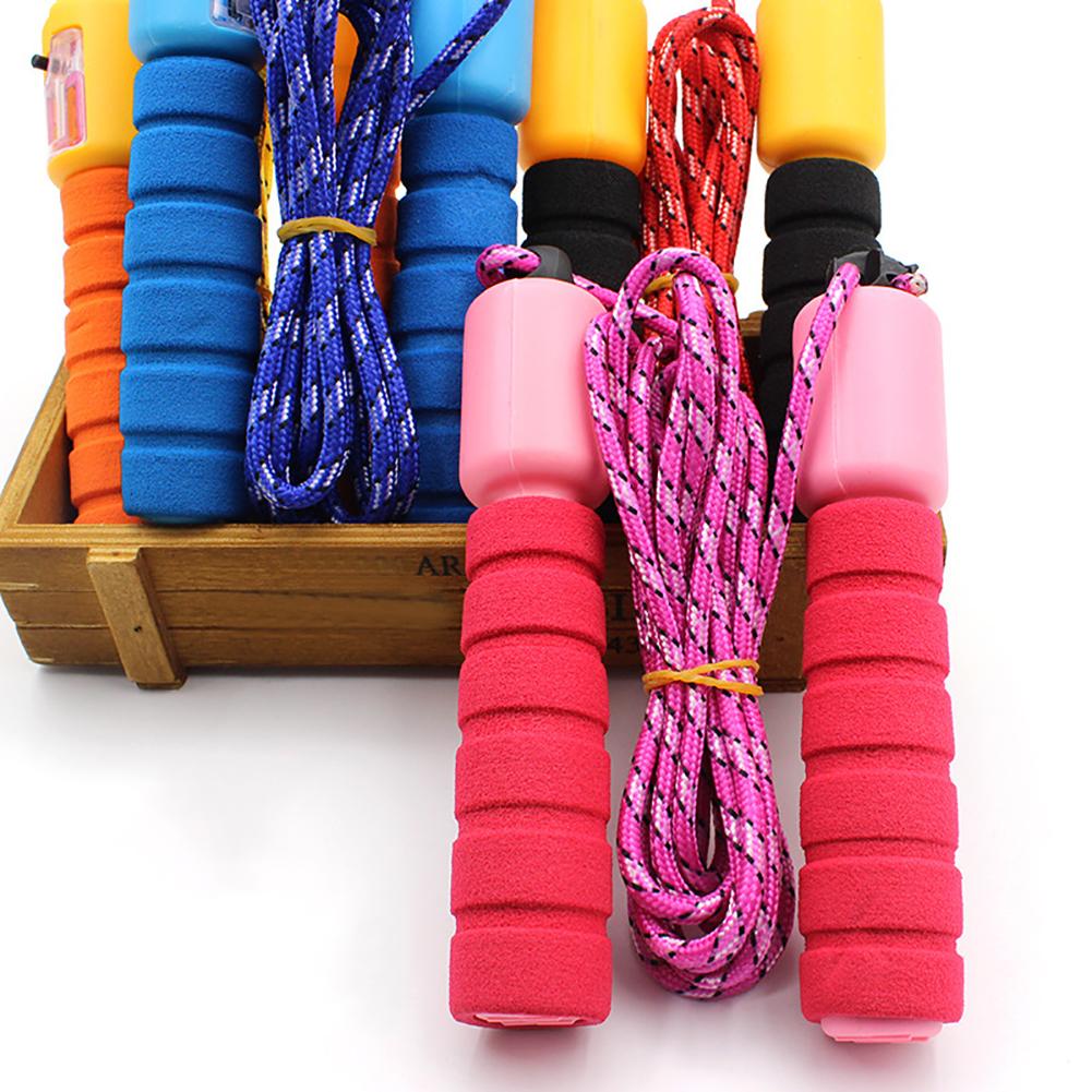 Jump Rope with Electronic Counter Adjustable Fast Speed Counting Kids Skipping Rope Jumping Wire Workout Equipments