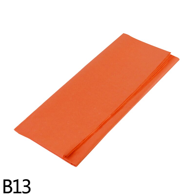 10Pcs 50*60cm Flowers Wrapping Tissue Paper Wine Bouquet Floral Crafts Paper For Wedding Birthday Party Box Packing Decor: B13-orange