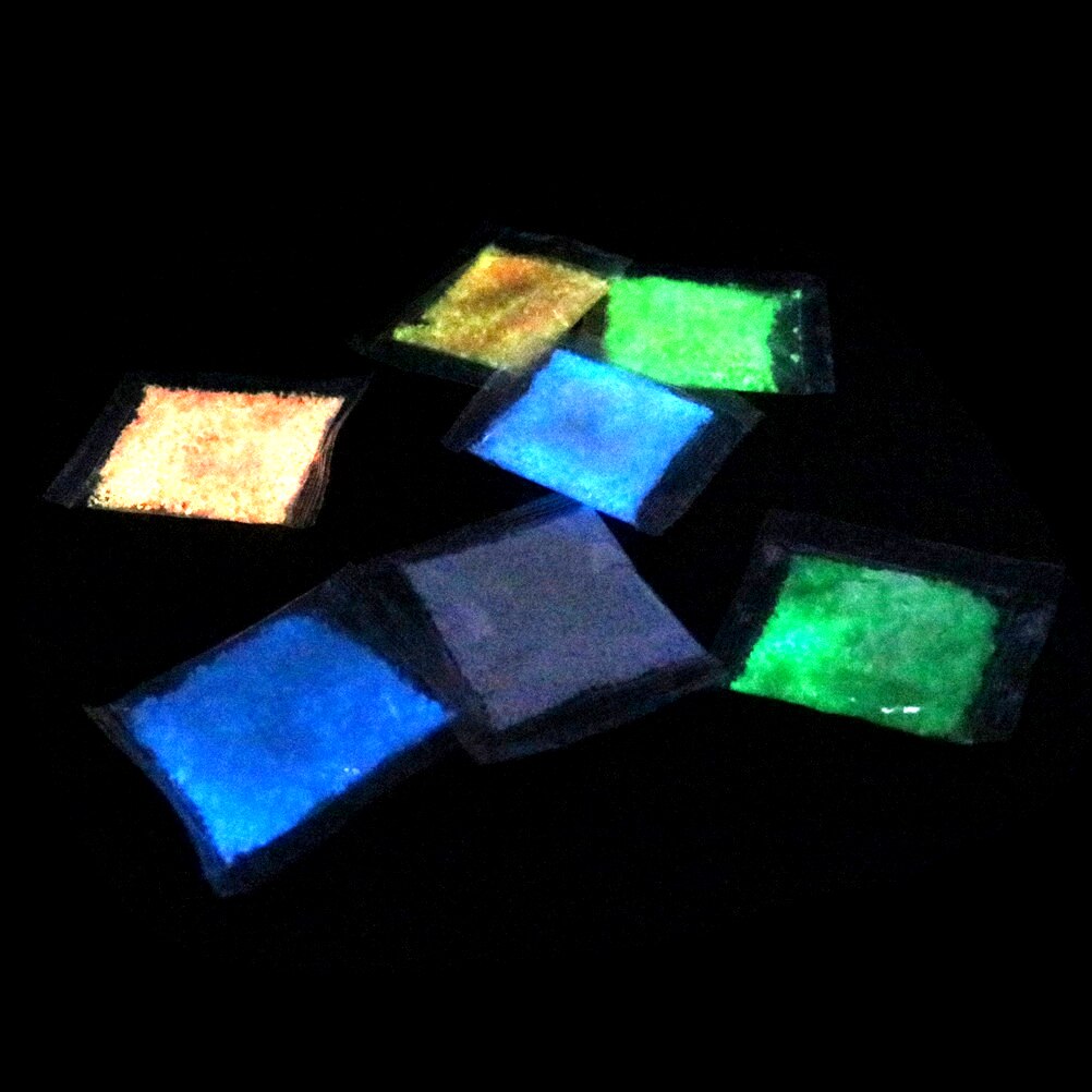 Lichtgevende Deeltje Glow Pigment Bright Glow Zand Fluorescerende Super Glow In The Dark Zand Speelgoed Voor Doe Wens Fles 1Bag