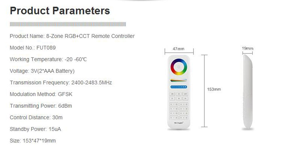 Ultra Bright LED Recessed Downlight Round RGB CCT 6W 12W 15W 25W RF Ceiling Lamp RGB RGBW Aluminum AC 110V 220V Led Panel Bulb: FUT089 8zone