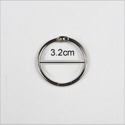 Anillas de Metal de 15 - 75mm para álbumes, libro de hojas sueltas, suministros de encuadernación de oficina, apertura, 4 unids/lote: 32MM