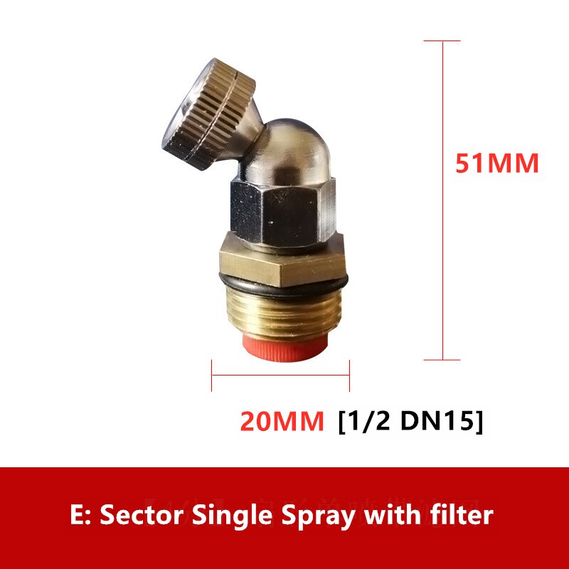 Misting Fogging Spray Disinfectant Spray Sprinkler Push-in Low Pressure Atomizing Nozzle With Filter Sprayer Home Garden: 05