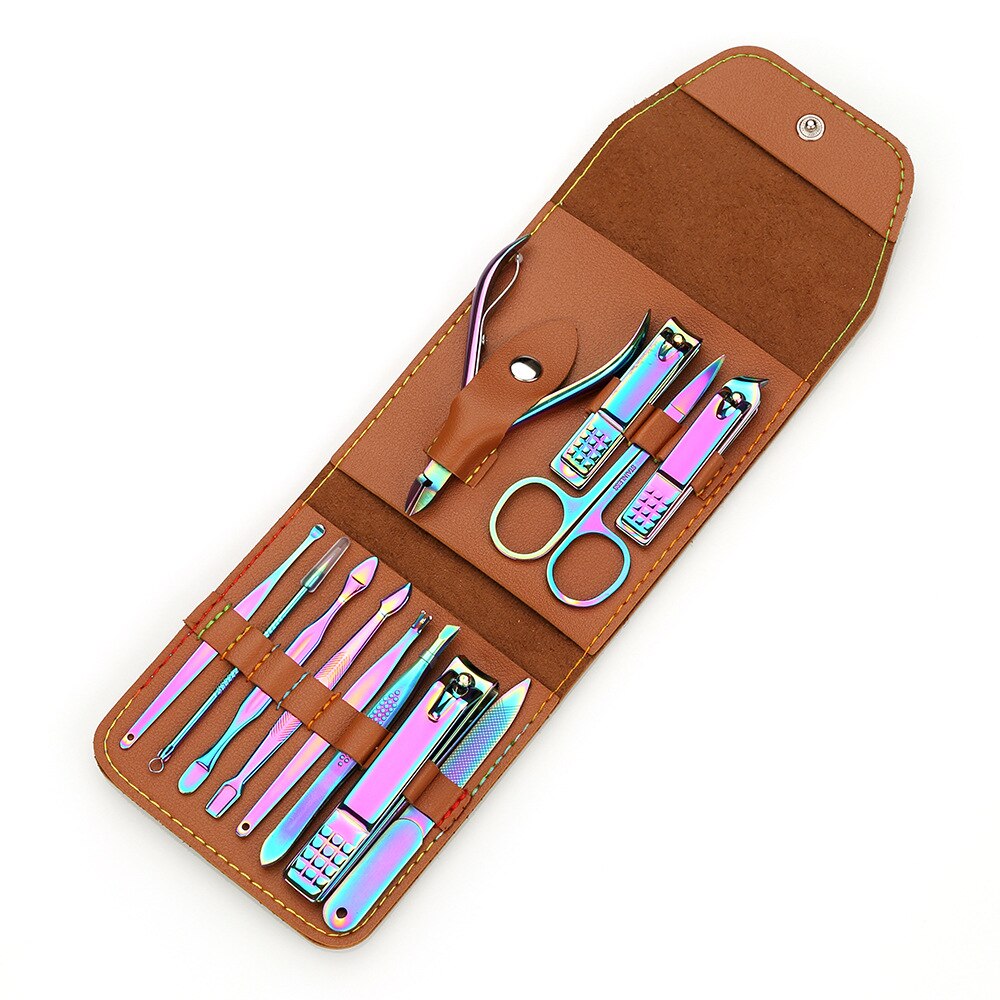 nail clipper 12 sets nail clipper suit color nail clippe: B88