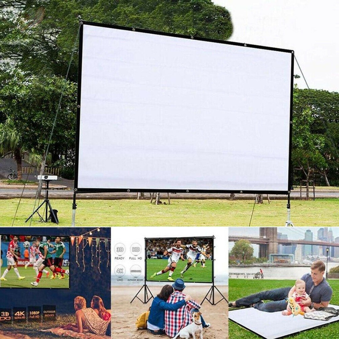 60 Inch 4:3 Verhouding 3D Hd 1080P Draagbare Projector Screen Home Outdoor Cinema Theater Hd Projectie Schermen