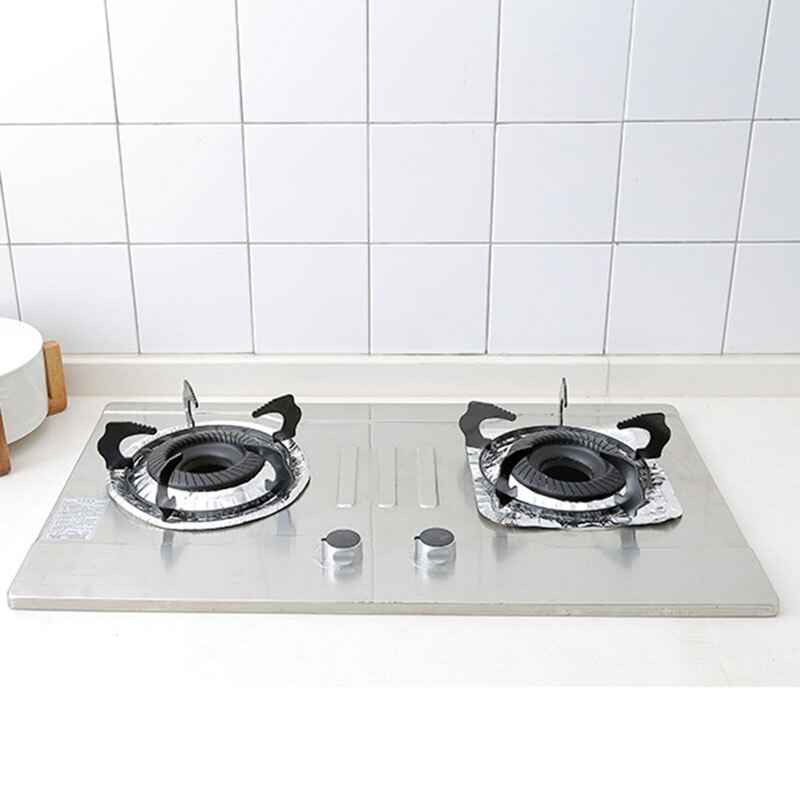 Gas foil cleaning pad Gas Stove Aluminium Foil Paper High Temperature Resistant Oil-proof Cleaning Pad Cookware Accessories